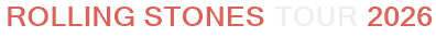 Rolling Stones Tour 2026